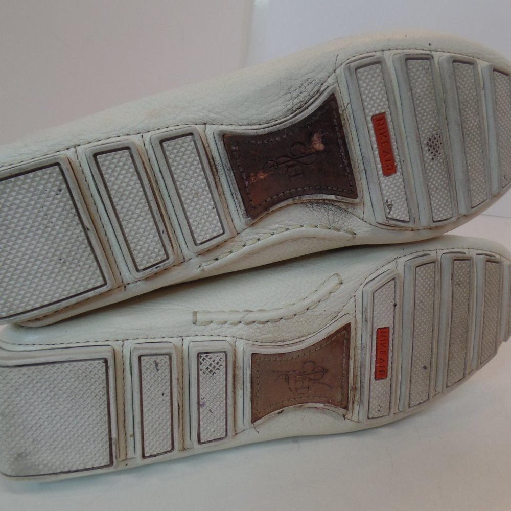 Cole Haan Air White & Tan Leather Slip on Driving Loafers Shoes Sz 9 #D39386 - Picture 6 of 16